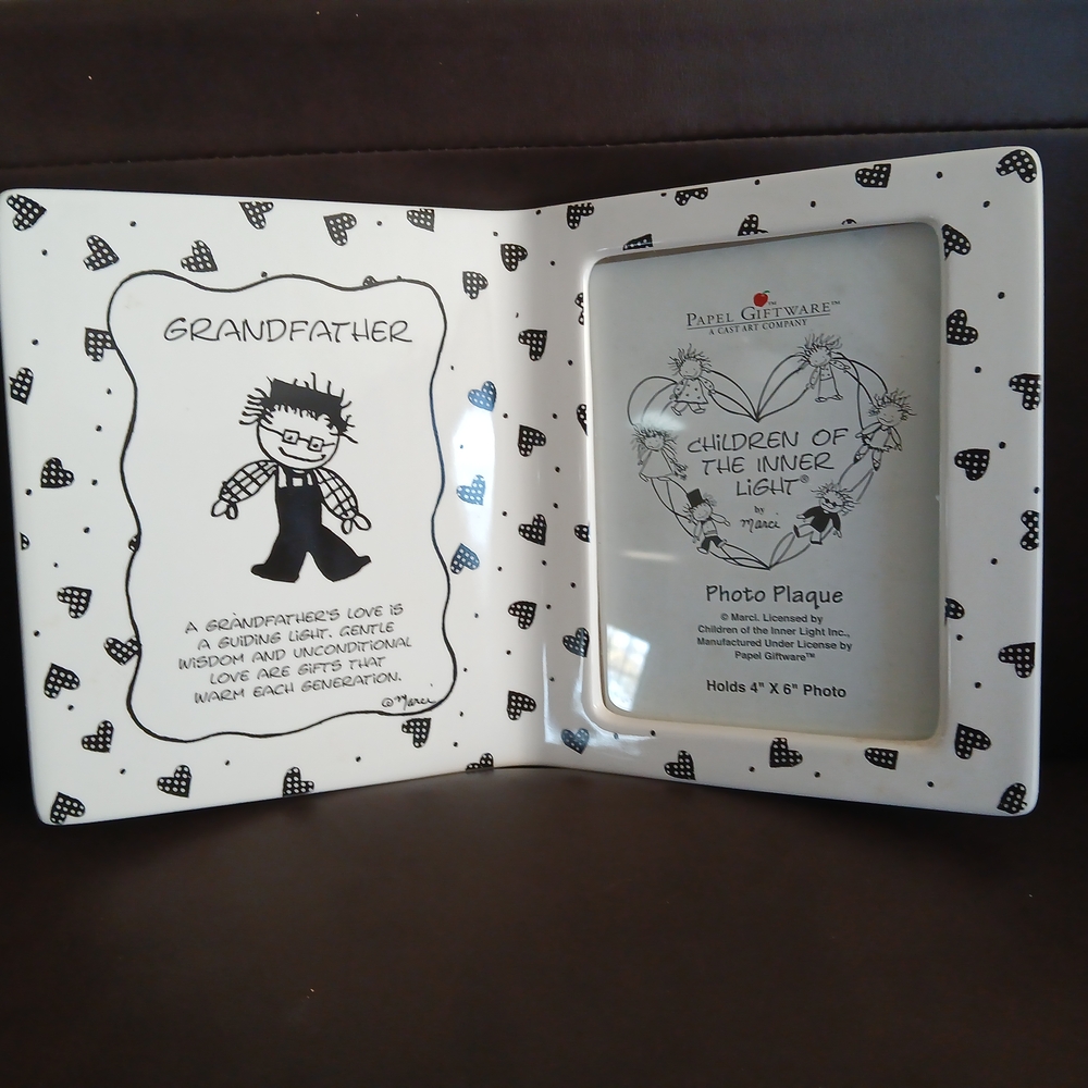 Papel Giftware Children of the Inner Light Grandfather 4x6 Photo Plaque NIB